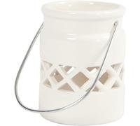Creativ Company Lanterne, h: 8 cm, d: 6,2 cm, Blanc, 2pièces