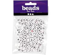 Creativ Company - Letter Beads White 7mm, 25gr 699050
