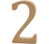 Creativ Company - Number 2 Mdf 8cm, 1pc. 56393