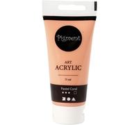 Creativ Company - Pigment Art Acrylic Paint Pastel Coral, 75ml 35142