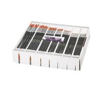 Creativ Company Round Brushes - 7 Sizes, 84 Pcs.