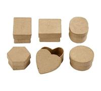 Creativ Company Storage Boxes Papier Maché Small, 6pcs.