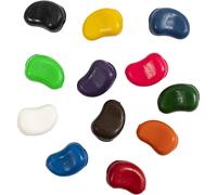 Krijtjes Bonen Diverse Kleuren, 12st.