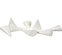 Cônes en polystyrène - Blanc - 5,5 x 11 cm - 50 pcs Blanc G