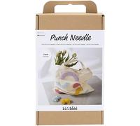 Creativ Company – Kit Punch Needle Tote bag couleurs pastel – 1 paquet