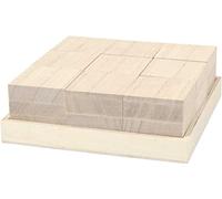 Creativ Cubes lettres, dim. 4x4x4 cm, paulownia, 9pièces