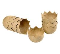 Creativ Decopatch Lot de 8 coquilles d'œufs en papier mâché - 4 x 5 cm - Œufs de Pâques