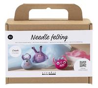 Creativ DIY Felting Kit - Carded Wool Monsters - 3 pcs