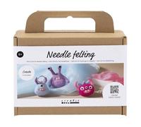 Creativ DIY Felting Kit - Carded Wool Monsters - 3 pcs