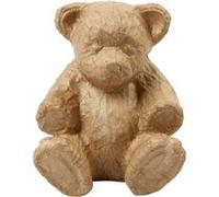 Creativ en papier mché Teddy, Marron, 18 x 15 cm