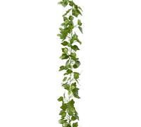 creativ home Guirlande de houblon artificiel touffue 185 cm - Avec houblon - Décoration de chapiteau