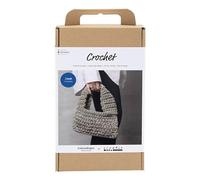 Creativ Kit d'artisanat au Crochet, vert olive, Chunky Bag, 1 paquet