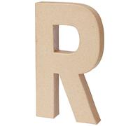 Creotime papier mâché lettre R 20,5 cm Marron