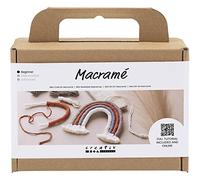 Creativ Mini Kit d'artisanat en macramé, arc-en-ciel, 1 paquet