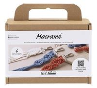 Creativ Mini Kit d'artisanat en macramé, porte-clés, 1 paquet, Teal