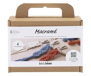 Creativ Mini Kit d'artisanat en macramé, porte-clés, 1 paquet, Teal