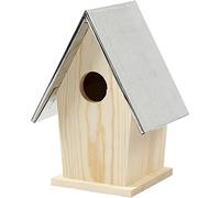 Creativ Nichoir en Bois avec Toit Amovible en Zinc Pin 13,5 x 11 x 19 cm