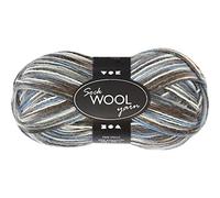 Creotime fil de chaussettes L : 200m harmonie bleu/gris 50gr