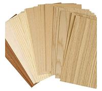 Creativ Placage bois, feuille 22x12 cm, hêtre, chêne, acajou, 30 flles assort.