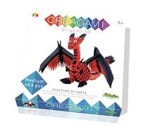 CreativaMente- Creagami Dragon Jeu de Créativie Origami Modulaires, 723, Multicolore
