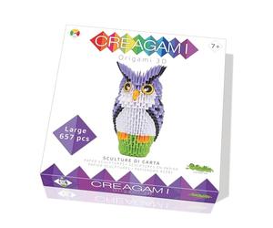 CreativaMente- Creagami Hibou Jeu de Créativie Origami Modulaires, 732, Multicolore
