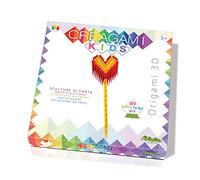CreativaMente- Creagami Kids-Cœur-Jeu en boîte, 841, Jaune et Rouge