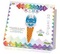 CreativaMente- Creagami Kids-Glace-Jeu en boîte, 843, Orange Blanc et Bleu Bleu G