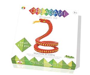 CreativaMente- Creagami Serpent Jeu de Créativie Origami Modulaires, 711, Multicolore