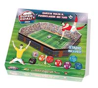 CreativaMente - SuperGoal Pro - Jeu de Football de Table - Edition Pro avec stade - Portable - 7+ ans - 118+ ans