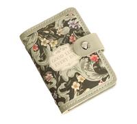 Creative 20 Card Pockets PU Leather Mini Wallets RFID Blocking ID Holder Laminated Concealed Pull-Out Business Case(Green)