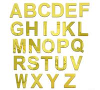 Creative 3D Acrylique Miroir Alphabet Stickers Muraux 26 Lettres Anglaises pour DIY Fête Chambre et Bureau Décoration (S)