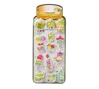 Creative 3d Stickers - Water Shake for Craft Fun | Pet Pvc Glycerin Build, 9.5x23cm Size, Decorative Handbook Decals, Scrapbooking, Journal Planner, Album, Kids Party and Classroom Rewards