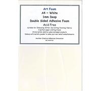 Creative Adhsesives Adhésifs créatifs, Feuille de Mousse Blanche pour Art A4, 1 mm de Profondeur
