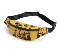 Creative African Culture Fanny Pack Fanny Pack pour Femme Homme Sac banane Homme Sac banane pour femme Sac banane pour homme Sac banane pour la course à pied Petit sac banane pour femme, style, 36 x