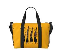 Creative African Culture Grand sac de sport léger de 40,6 cm pour voyage, sport, hôpital, Noir , Taille unique