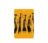 Creative African Culture Printing Lot de 10 feuilles de désodorisant pour voiture avec corde