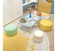 Creative and Modern Couch Small-Space Living Room, Office Reception, Dental Waiting Area Sofa & Coffee Table Set(A)