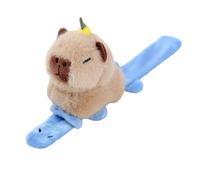 Creative Animal Wrist - Slap Bracelet Toy for Youth Style | Plush Material with Capybara Character, Gentle Wristband Accessory, Fun Collectible Gift for Teens Children Home Graduation Celebration