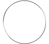 Creative anneau fil métallique argent 7 cm 10 pièces Argent