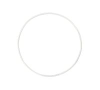 Creative anneau métallique 2 mm blanc 10 cm 10 cm 10 pièces Blanc