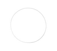 Creative anneau métallique 3 mm blanc 30 cm 5 pièces Blanc G