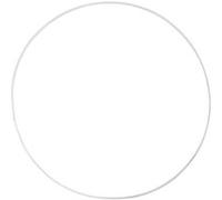 Creative anneau métallique 3 mm blanc 30 cm 5 pièces