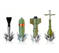 Creative Anti-Tank Weapon Model Refrigerator Magnet, 3D Printed Anti-Tank Weapon Model Refrigerator Magnet Creative, Refrigerator & Locker Wall Art Decals Room, Military Enthusiasts (4 PCS)