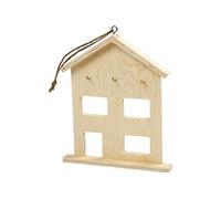 Creative armoire à clés Bois de maison 20 x 17 cm chacun Ivoire