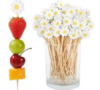Creative Art Cure-dents multi-usages jetables en bambou pour décorations de fête florales