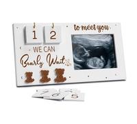 Créative Baby Scan Frame Photo Countdown Weeks Afficher Ornement Ornement Mavouage Mum To Be Pour Les Parents S'attendre