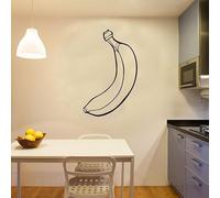 Creative Banana Pattern Stickers muraux Fruits Art Mural Cuisine Café Home Decor Enfants Chambre de bébé Décalques muraux amovibles 90 x 58 cm