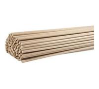 Creative bâtonnets de fleurs en bois 8 mm 60 cm blanc 10 pièces Ivoire