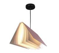 Creative Book Slight Personality Study Room Hanging Light Metal Light Shade Simple Color Hanging Light Fixture For Schoolhouse, Office And Museum Library Classroom/Pink