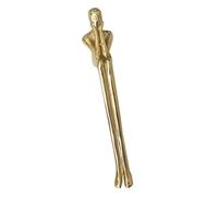 Creative Brasses Thinkers Poignée couleur cuivre | Poignée longue en forme de penseur en laiton créatif pour armoires de cuisine et meubles Style décoratif